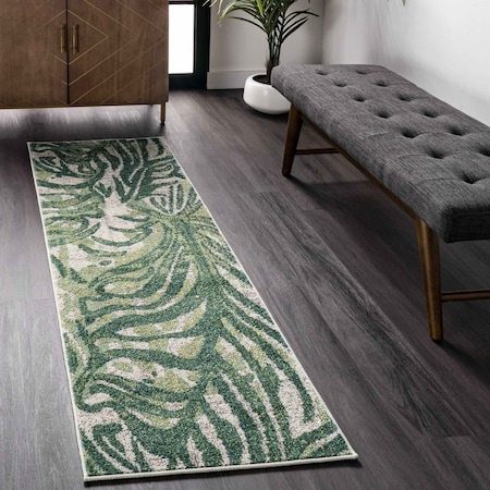 Nuloom Cali Abstract Leaves Area Rug 2ft x 6ft KKCB58A-206